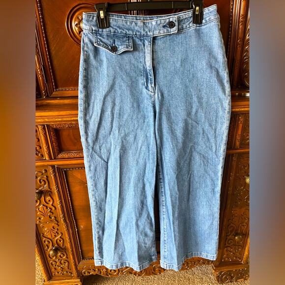 J Crew Point Sur high rise wide leg crop jeans - Picture 4 of 10